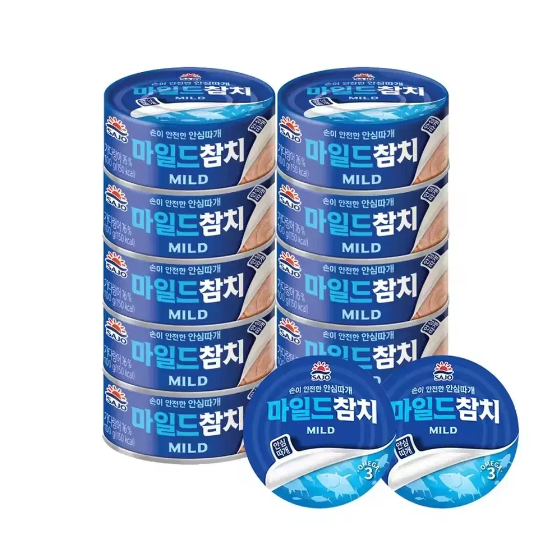 사조 마일드 참치 12캔 (100g 10캔 + 85g 2캔)